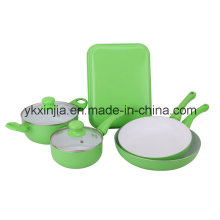 Küchenartikel 7 PCS Aluminium Non-Stick Coating Kochgeschirr Set